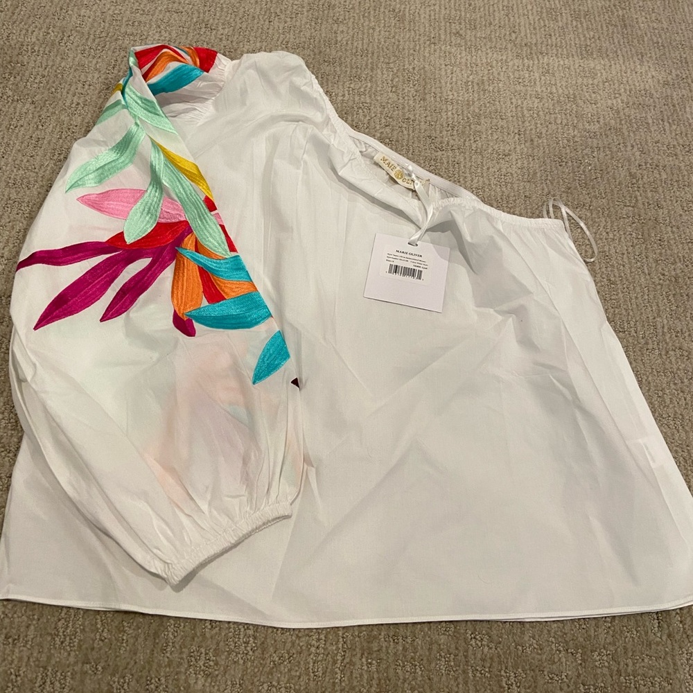 Marie Oliver Olivia Embroidered Blouse